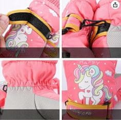 shumee Zimske smučarske rokavice Unicorn za otroke S/M