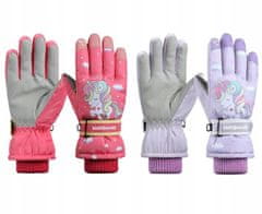 shumee Zimske smučarske rokavice Unicorn za otroke S/M