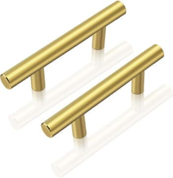 shumee Ročaj za pohištvo za predale, kovinski, zlati, 100 mm, 12 kosov.