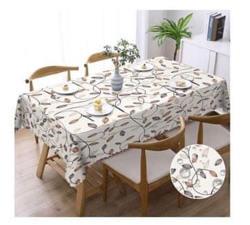 shumee Prt, vodoodporen, odporen proti madežem, pravokoten, motiv listov, 140 x 180 cm