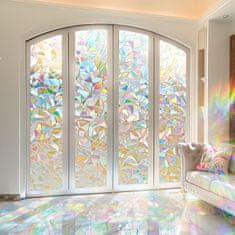 shumee 3D folija za zasebnost oken, samolepilna, statična, 45 x 300 cm