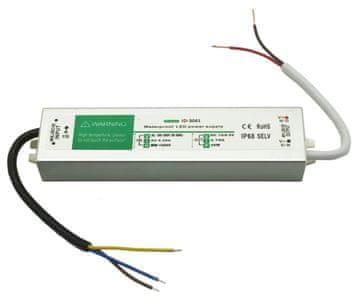 LED napajalnik hermetičen IP67 3,75A 45W 12V DC Idealed ID-3041