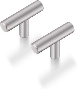 shumee Ročaji za predale, brušeni gumbi 45 mm, 12 kosov, kromirane barve