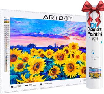 shumee DIY diamantno vezenje 5D diamantna slika motiv sončnice 25x35cm