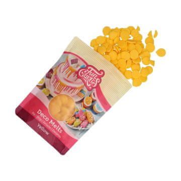 shumee Deco Melts čokoladne pastile RUMENE 250g Fun Cakes
