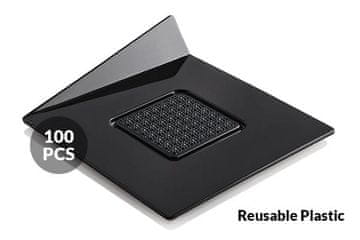 shumee Podstavek za enoporcijske bankete 83x83mm/100 kosov črne barve