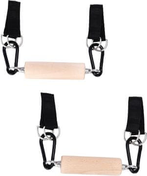 shumee Univerzalni plezalni ročaj iz nerjavečega jekla, lesen, 2 kosa