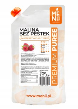 shumee Malinova pulpa 1 kg PremiumPuree MENii