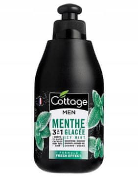 shumee COTTAGE Shampoing Douche Men 3v1 šampon in gel za prhanje Ledena meta 250ml