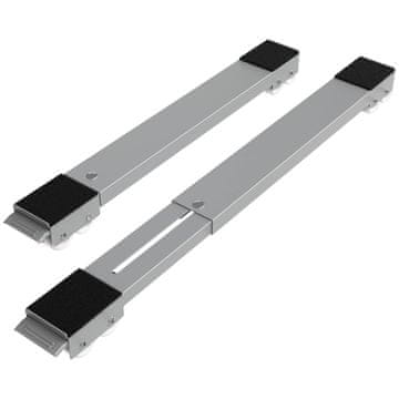 shumee Transportni nosilec za premikanje pohištva, kolesa 300 kg z zavoro, 2 kosa.