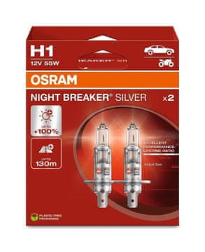 Osram H1 Night Breaker Silver +100% BOX 2ks