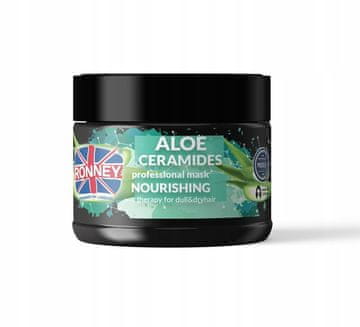 shumee RONNEY vlažilna maska z aloe ceramidi za suhe in puste lase 300 ml