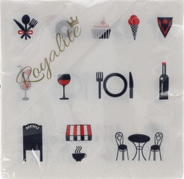 shumee HERLITZ Dekorativni prtički kvadratni za kosilo, 3-slojni, 20 kosov, 33x33 cm