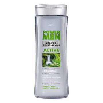 Joanna JOANNA Power Men gel za prhanje 4v1 300ml