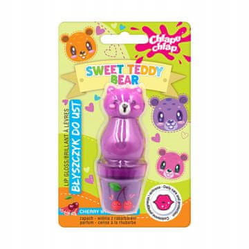 shumee ESTETICA Chlapu Chlap Sweet Teddy Bear bleščilo za ustnice češnja z rabarbaro 10 ml