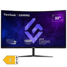 Viewsonic VX3218-PC-MHD 81,28cm (32") FHD VA 180Hz DP/HDMI FreeSync HDR10 ukrivljen gaming monitor
