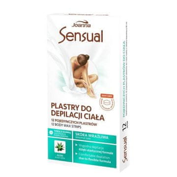 shumee JOANNA Sensual Aloe depilacijski obliži za telo 12 kosov