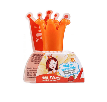 shumee ESTETICA Chlapu Chlap lak za nohte z vijolično čipko, oranžen 5 ml