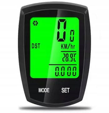 shumee BREZŽIČNI KOLESARSKI RAČUNALNIK ZA KOLESARSKI TERMOMETER Z NOČNIM NAČINOM IN LCD ZASLONOM