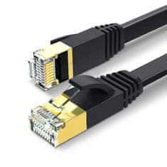 shumee LAN Ethernet ploščati SFTP omrežni kabel CAT7 10 m črne barve