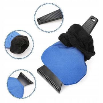 shumee ECARLA Strgalo za led z rokavico modro SKROB06N