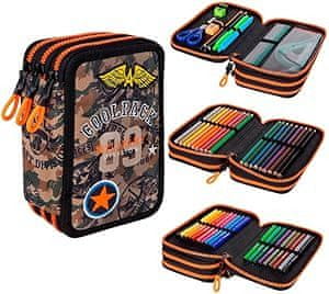shumee Coolpack Jumper 3 Trojni peresnik z opremo BADGES