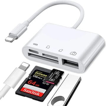 shumee Adapter Lightning SD/MicroSD/Čitalnik kartic USB 3.0