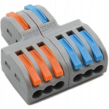HITRIČNI SPOJ ZA KABLE 2x6 0,08-4 mm2 1 kos.