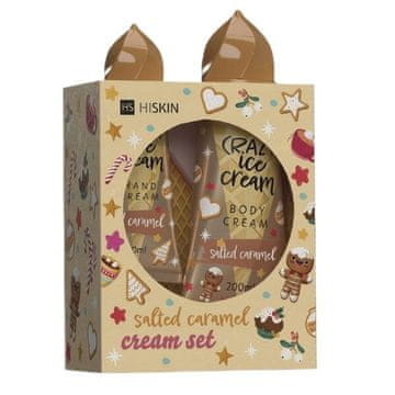 shumee HISKIN Crazy Ice Cream komplet za telo (balzam 200 ml + krema za roke 50 ml) Karamela
