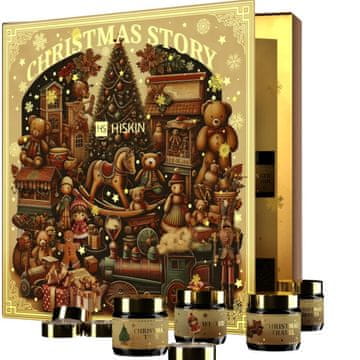 shumee HISKIN Svečke za adventni koledar Vesel božič 12x15ml, knjiga pravljic 12x30ml