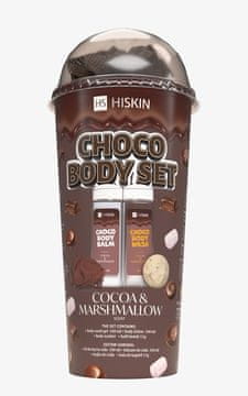 shumee HISKIN komplet za telo Čokoladni set za kopel [balzam + gel + žogica + krpica] Kakav in penica