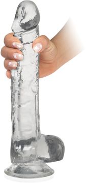 shumee VELIK PENIS 29 CM NA MOČNEM PRISESKU REALISTIČNI DILDO Z TESTISI - 79072768