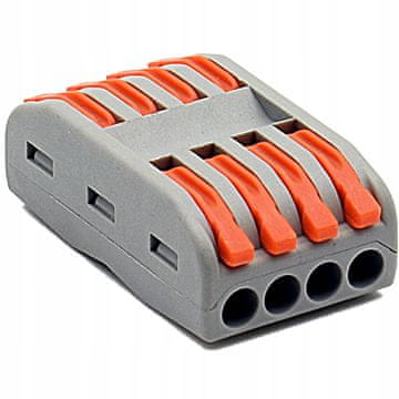 shumee HITRO PRIKLJUČNI KONEKTOR ŽIČNI KONEKTOR 4x 0,08-4 mm2 1 kos PCT-224