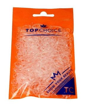 shumee TOP CHOICE silikonski trakovi za lase prozorni 500 kosov 22715