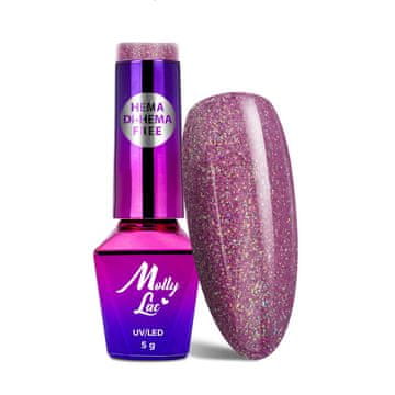 shumee MollyLac Shocking Shine Raw HEMADiHEMA Free hibridni lak za nohte 5 g št. 681