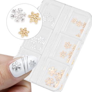 shumee Božični okraski zvezdice snežinke v škatli 5 x 6 vzorcev 30 kosov