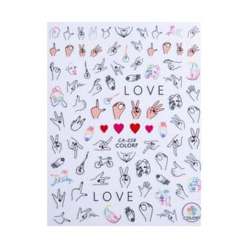 shumee Tanke samolepilne nalepke za nohte za Valentinovo št. CA258