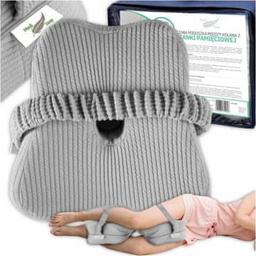 shumee ORTOPEDSKA SPALNA VZGLAVINA MEDI SLEE ZA KOLENA, SIVA