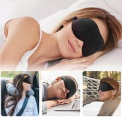Medi Sleep 3D SPALNA ZATEMNILNA MASKA, NASTAVLJIVA 99 % SVETLOBE