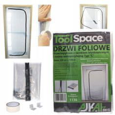 shumee 2x Vrata za prah s ključavnico 220x120cm TIP-C