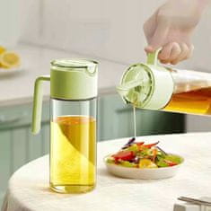 shumee Dozirnik za olje in kis 500 ml, steklo, ne kaplja, avtomatski