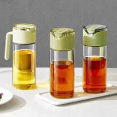 shumee Dozirnik za olje in kis 500 ml, steklo, ne kaplja, avtomatski