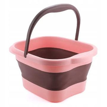 shumee Zložljivo vedro 15L 43*33,5*22cm roza