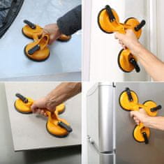 shumee Aluminijast prisesek za steklo, trojni, 120 mm