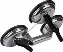 shumee Aluminijast prisesek za steklo, trojni, 120 mm