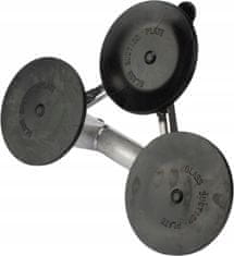 shumee Aluminijast prisesek za steklo, trojni, 120 mm