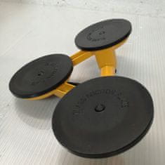 shumee Aluminijast prisesek za steklo, trojni, 120 mm