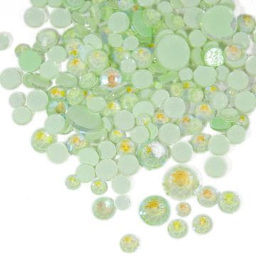 shumee Opal GLOW nočni okrasni kamni, ki se svetijo v temi, mešanica velikosti približno 250 kosov št. 6