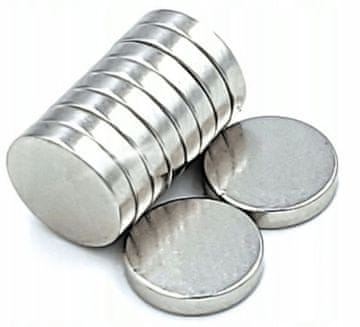 shumee 10x Falon-Tech neodimski cilindrični magnet 8x2 mm okrogel močan disk