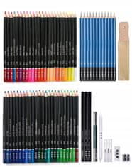 shumee ARTISTIQ PROFESIONALNI KOMPLET ZA SKICIRANJE, RISANJE IN BARVANJE 96 v 1